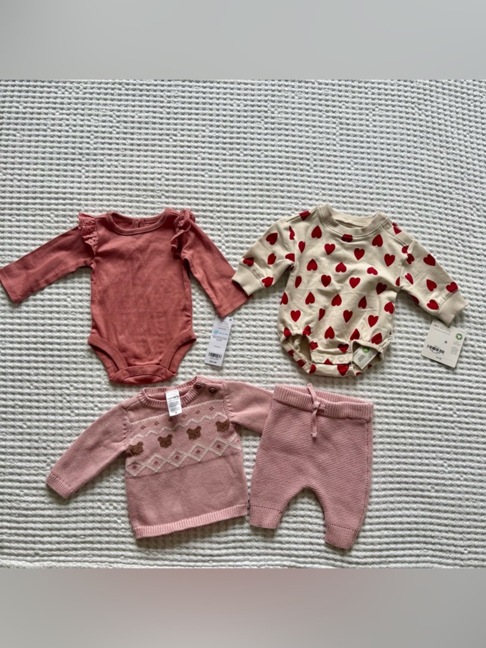 NEW Carter's Newborn Girl Bundle Spring 2025 Releases: Lace, Hearts, Teddy Bear